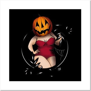 Plus Size Pumpkin Pinup Posters and Art